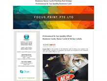 Tablet Screenshot of focusprint.com.sg