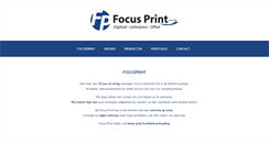 Desktop Screenshot of focusprint.be